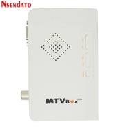 External LCD CRT TV Tuner MTV Box AV To VGA TV Receiver Tuner 1080P TV Set Top Box With Remote Contr