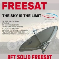 ANTENA PARABOLA SOLID 240CM / 8FT / 8FEET FREESAT MODEL YURI !!