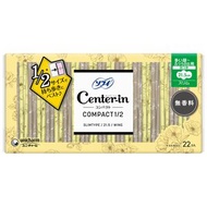 Center-in Compact 1/2 Heavy Days - 適合平常使用，纖薄，附護翼，無香型，22 片