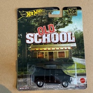 Hot Wheels Pop Culture 1979 Dodge Ram Van - Old School Van Toy Vehicle Mini Car Black HVJ38