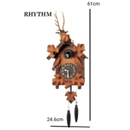RHYTHM Wooden Cuckoo Clock Bird Wall Clock 4MJ416-R06