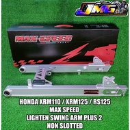 HONDA XRM110 / XRM125 / RS125 MAX SPEED LIGTHEN SWING ARM PLUS 2 NON SLOTTED