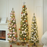 christmas tree New Christmas Tree Light-Up Pencil Tree Set Foldable Artificial Simulation Christmas 