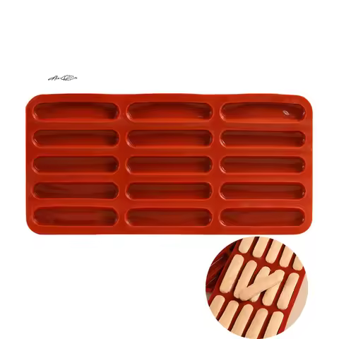 Commercial Silicone Tiramisu Finger Cookies Mold Non-Stick DIY Baking Tools for Household High-Tempe