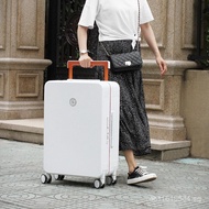 Travel suitcase leather case ultra-light30Aluminum Frame Wide Handle Inch Password Japanese Style Un