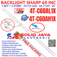 BACKLIGHT TV LED SHARP 60 INC 4T-C60AL1X 4T-C60AH1X 4TC60AL1X 4TC60AH1X LAMPU BL SMD STRIP STRIPS C6