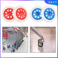 [dolity] 2 Pieces Folding Grocery Cart Wheel for Foldable Grocery Cart Shopping Cart