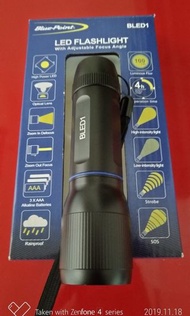 名牌Blue-point(美國藍點)BLED1高亮度LED(100流明on)鋁合金防水手電筒(防水等級IPX6)