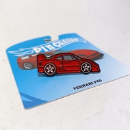 MERAH FERRARI F40 red Diecast Model Brooch/ Pin
