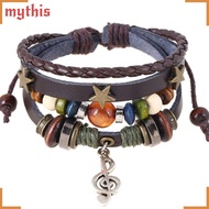 [MYTHIS] Beaded Bracelet, Multi-Layer Handmade Fairy Core Accessories, Fashion Musical Note Aestheti