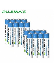 Pujimax 16入/12入/8入/4入/2入1.2v Aaa300mah鎳氫充電電池,高性能,穩定電壓,專為無人機,手電筒,玩具,收音機,遙控器,警報器,門鈴和燃氣爐設計-（需要鎳氫電池充電器）