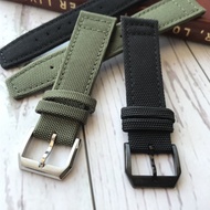 Substitute IWC IWC Pilot Portuguese Leather Strap Nylon Canvas Watch Strap 20 21 22mm Male