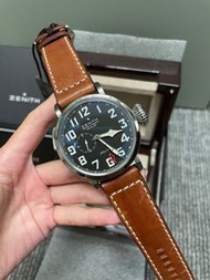 全新全套 已停產 Zenith Pilot Montre d'Aeronef Type 20 GMT ，真力時飛行員系列 48mm GMT，03.2430.693/21.C723