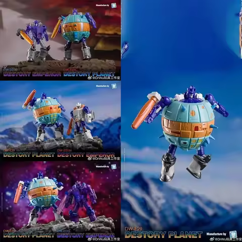 New Transformation Toys Dr Wu DW-E01C&DW-E29C DW-E01M&DW-E29 DW-E01S&DW-E29 Galvatron DESTROY PLANET