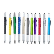 Mo* 6 in 1 Multi Tool Pen Gadgets 6 in 1 Multifunctional Ballpoint Pen Set for Men