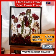 A4 3D Dried Flower Frame Rose 5cm Depth Hollow Frame 3D Frame 中空4cm 干花相框 DIY画框 Frem Bunga Mas Kahwin