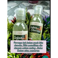 Worm bath soap to reduce the temperature of fever