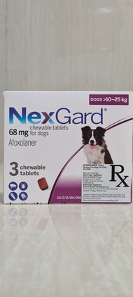 NEXGARD TABLET 10-25 KILOGRAMS 1 BOX(3 TABLET)