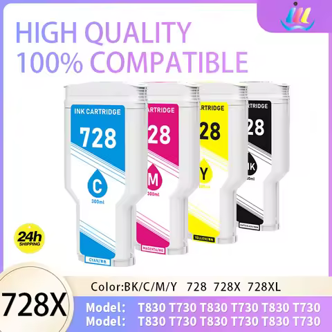 JMDD For HP 728 728XL Compatible Ink Cartridge For HP DesignJet T730 T830 With Full Ink F9J68A F9J67
