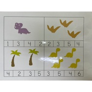 Montessori Early Learning Learn Numbers 1 to 12 Number Toy Alphabet Counting Toy Matematik Awal Pras