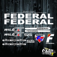 Willdcat Version federal Bike cutting sticker