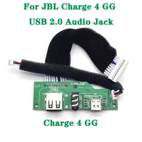 For JBL CHARGE4 USB 2.0 Flat Cable Supply Board Connector For JBL Charge 4 GG Bluetooth Speaker Micr