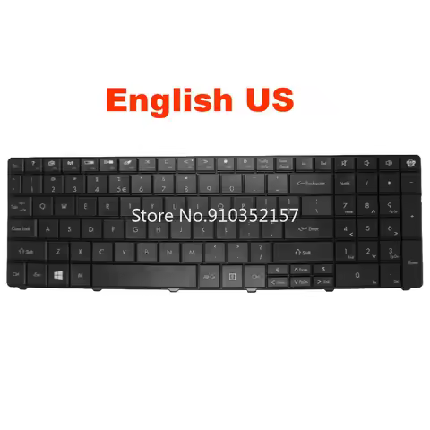 US FR Keyboard For ACER E1-531 For Gateway NE71B MP-09G33U4-6982W PK130QG1B00 NSK-AUG0F PK130QG2B14 