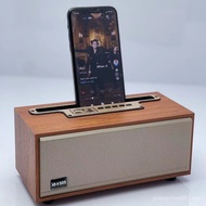 Xm-505 Wireless Bluetooth Speaker Loud Volume Desktop Wooden Retro Radio Mini Portable Small Stereo 9XOK
