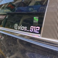IG STICKER INSTAGR@M STICKER for car window