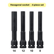 12mm 128mm 10mm 14mm 8/2 inch Drive Socket Extra Long Impact Wrench Adapter Power Tools Converter