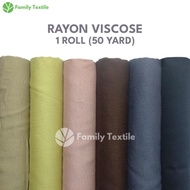 Kain Rayon Viscose Uniqlo 1Roll 50 Yard - Bahan Katun Cotton