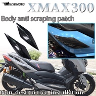 For YAMAHA XMAX300 Motorcycle Accessories Car shell Carbon Fiber Protective Guard Cover Side Left Right Decoration Guard