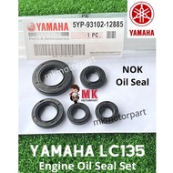 (NOK) Yamaha LC135 4S [ V1 > V8 ] Engine OIL SEAL SET [ 5YP ] Overhaul OIL SEAL