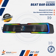 Fantech GS305 Dual Connection Bluetooth 5.3 Soundbar Bar & Wired RGB Full Frame Bass Boosted