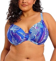 Women's Maluku Island Underwire Plunge Bikini Top, Atlantic, 36F