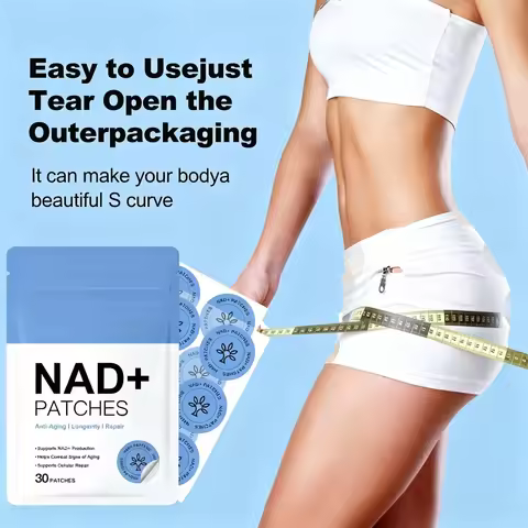 30PCS NAD+ Daily Body Care Patches Skin Friendly Easy Wear Adhesive Stickers For All Day Household D