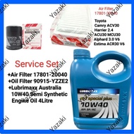 Toyota CamryACV30 Harrier2.4 ACU30 MCU30 Alphard3.0 Estima V6 Lubrimaxx 10W40-4L Engine Oil +E2 +Air
