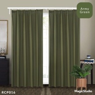 Langsir Tingkap Murah Curtain Semi Blackout Kain Langsir Pintu Door Curtains blinds plain colour 纯色窗