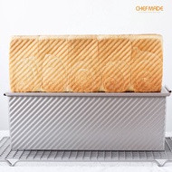 [CHEFMADE] 1000G Non-stick Loaf Pan with Cover, CM6005 Corrugated, CM6007 Flat Toast Box, Chefmade Bakeware