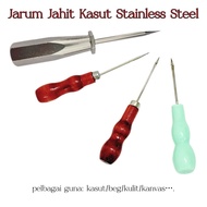 Jarum Jahit Kasut / Jarum Jahit Kulit Stainless Steel (Tajam & Cangkuk)