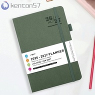 KENTON 2026-2027 Schedule Book, A5 English Agenda Planner Notebook, Week Planner Simple Convenient M