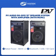PV AUDIO DS-2015 15" SPEAKER SYSTEM WITH AMPLIFIER (WITH MCMC)