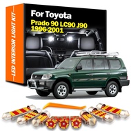 11Pcs Canbus Error Free interior LED Bulbs Dome Map Light Kit For Toyota Prado 90 LC90 J90 1996 1997