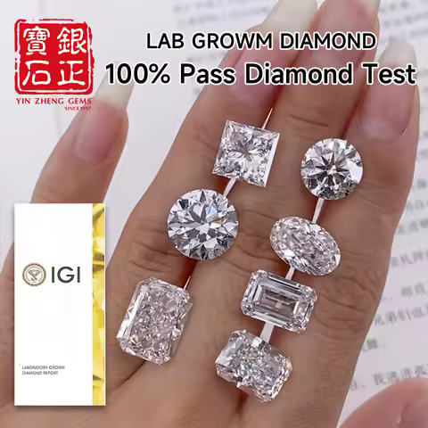 YinZheng Lab Grown Diamonds Emerald Cut 1.0-2.0CT Lab Grown Diamond DEF Color VVS 2EX With IGI Certi