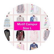 Premium !! JOHANNA BATIK - Mix Motif Campuran BLOUSE/TUNIK Size L