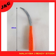 Pisau Pelepah Pisang Sayur Padi Camping Sabit Plastik Handle 月牙镰刀 家用割草刀