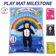 LD99 CUSTOM Milestone Play Mat Baby Play Mat Monthly Baby Development photo attributes