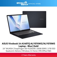 ASUS Vivobook 14 A1407Q-ALY076WS/ALY078WS Laptop - 14"/SD-X126100/16GB/1TB SSD/Win11