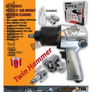 *AIR IMPACT WRENCH /GUN BUKA TAYAR*YATO 1/2” Air Impact Wrench 550NM/1000NM (TWIN HAMMER)DT-YT09511 