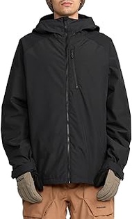 Men's 2836 Insulated Snowboard Jacket – 20K Waterproof, Recycled 2-Layer, Black, Medium